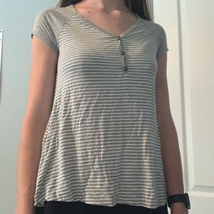 Striped Gray Tee